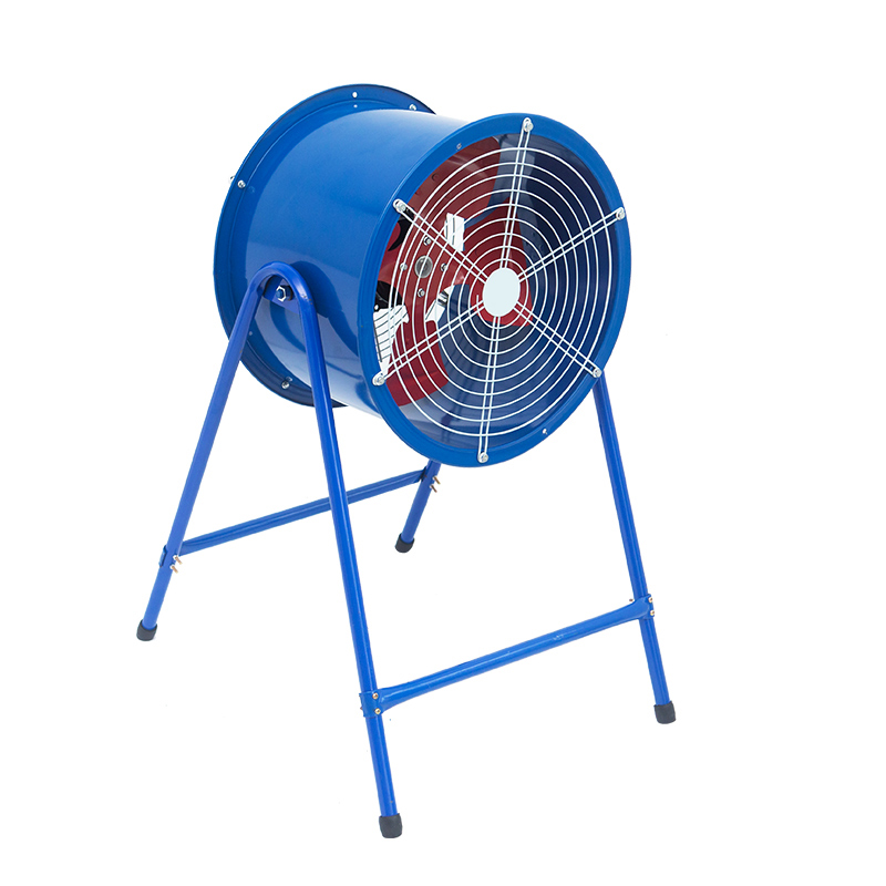Blue Pneumatic Vertical Bracket Axial Flow Industrial Fan, High-Power Position-typ kraftfull avgasfläkt